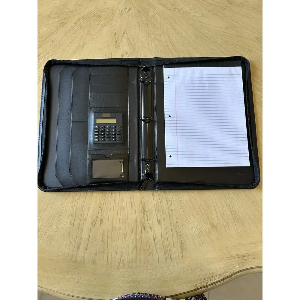 Babylock Ovation Sewing Black Leather Folder For Instruction Missing Inserts